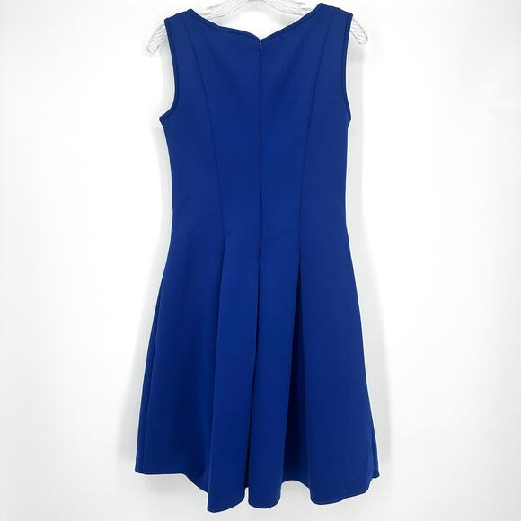 American Living Royal Blue Sleeveless Knit Dress Size 6 Fit & Flare Knee Length - Picture 2 of 13